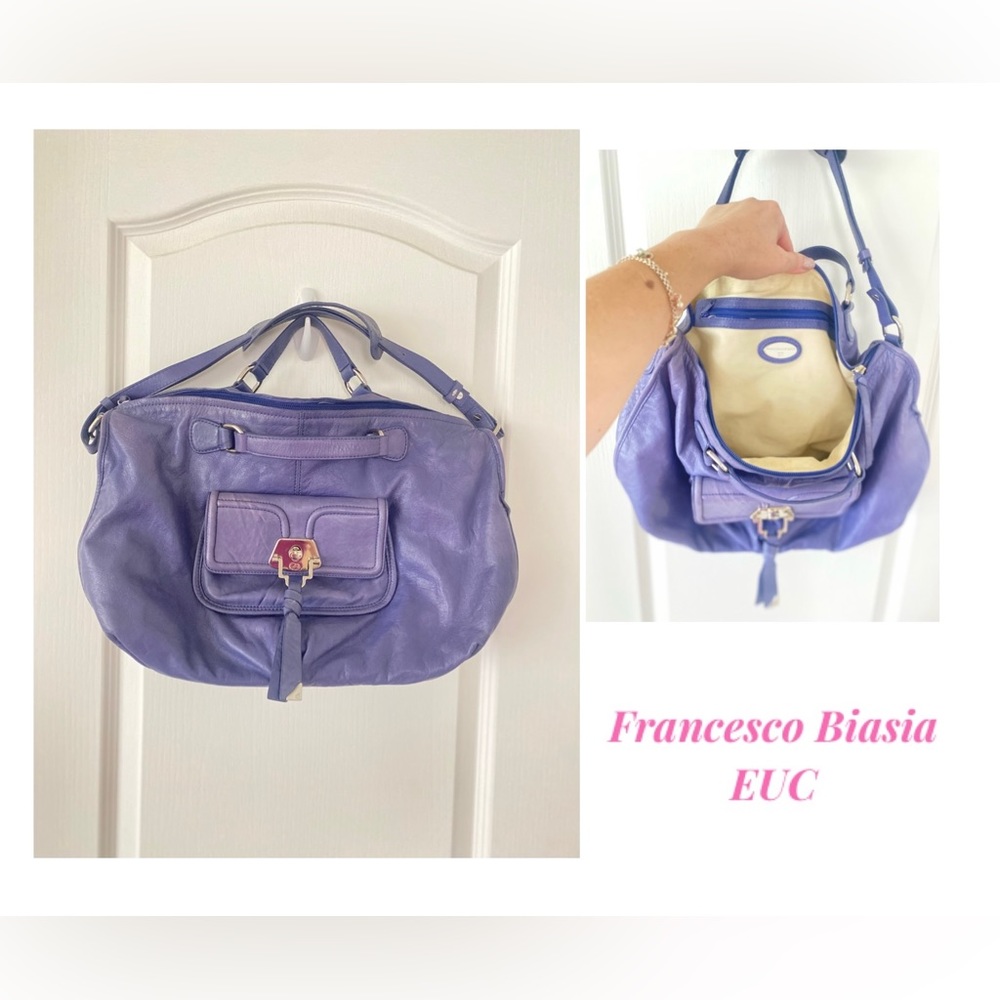 Francesco Biasia Leather Satchel Handbag